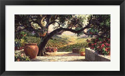 Framed Napa Patio Print