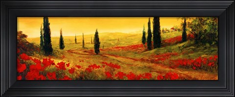 Framed Toscano Panel I Print