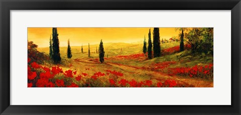 Framed Toscano Panel I Print