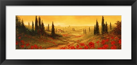 Framed Toscano Panel II Print