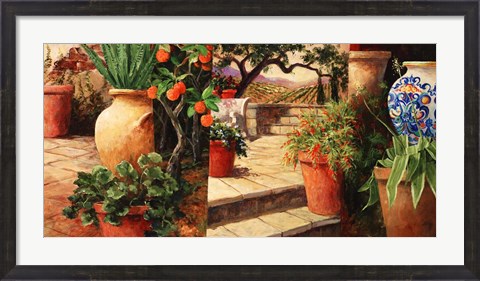 Framed Turo Tuscan Orange Print