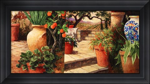 Framed Turo Tuscan Orange Print