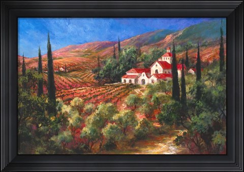 Framed Tuscan Monastery Print