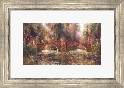 Framed Willow Bridge Print
