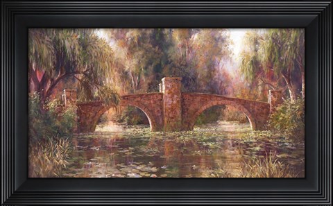 Framed Willow Bridge Print