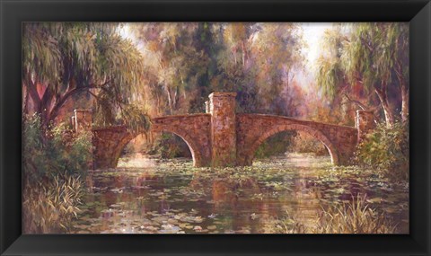 Framed Willow Bridge Print