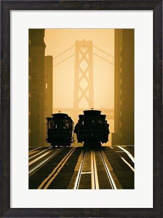 Framed Cable Cars, San Francisco Print