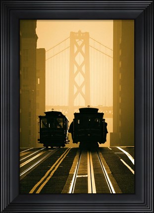 Framed Cable Cars, San Francisco Print