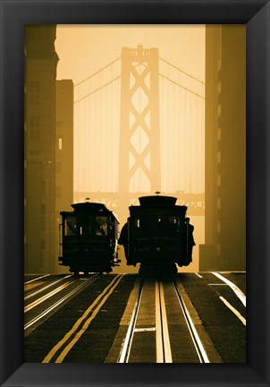 Framed Cable Cars, San Francisco Print