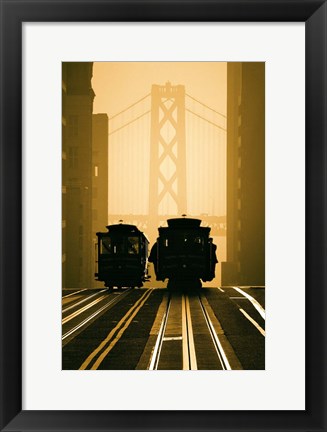 Framed Cable Cars, San Francisco Print