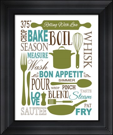 Framed Culinary Love 1 (color) Print