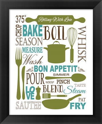 Framed Culinary Love 1 (color) Print