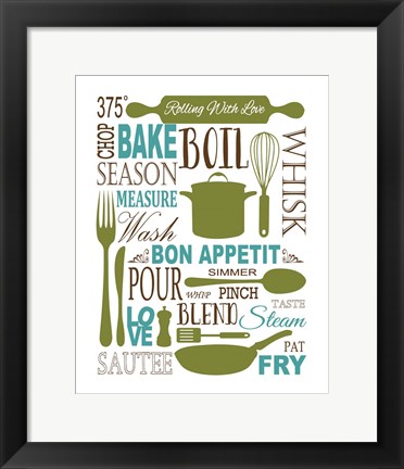 Framed Culinary Love 1 (color) Print