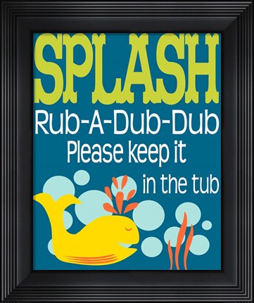 Framed Ocean Bubble Friends 3 Print