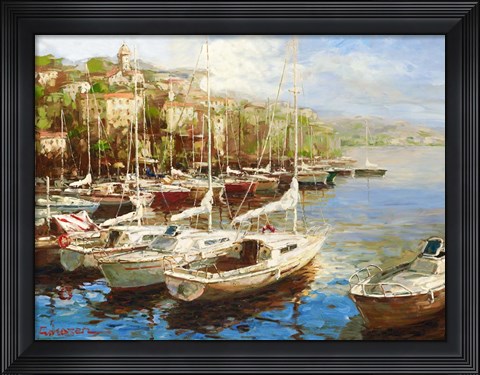 Framed Harbor Bay Print