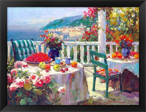 Framed Terrace Brunch Print