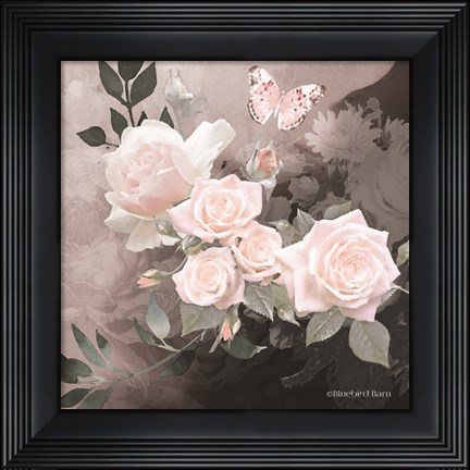 Framed Noir Roses I Print