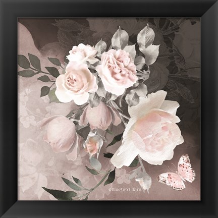 Framed Noir Roses IV Print