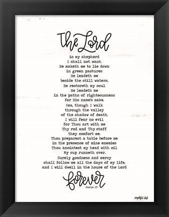 Framed Psalm 23 Print
