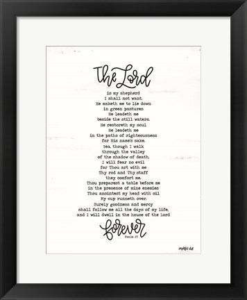 Framed Psalm 23 Print