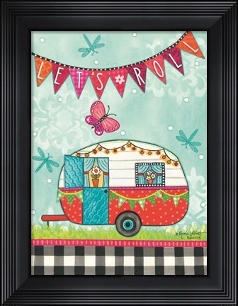 Framed Let&#39;s Roll Print