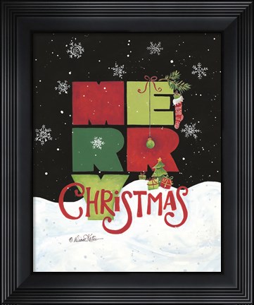 Framed Merry Christmas Print