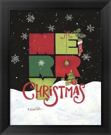 Framed Merry Christmas Print