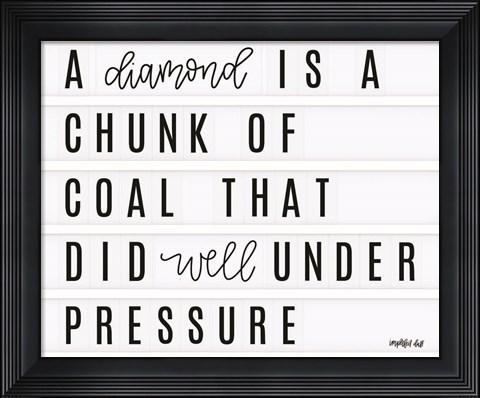 Framed Diamond Print
