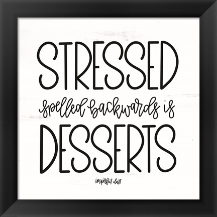 Framed Desserts Print