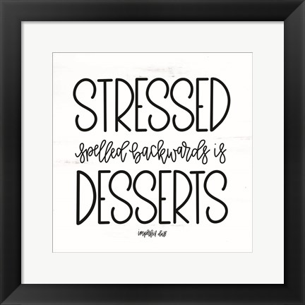 Framed Desserts Print