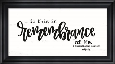 Framed Remembrance Print