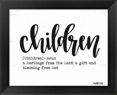 Framed Children Print