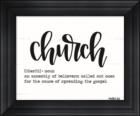 Framed Church Print