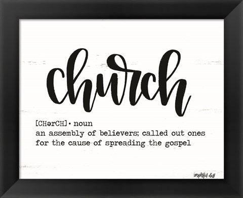 Framed Church Print