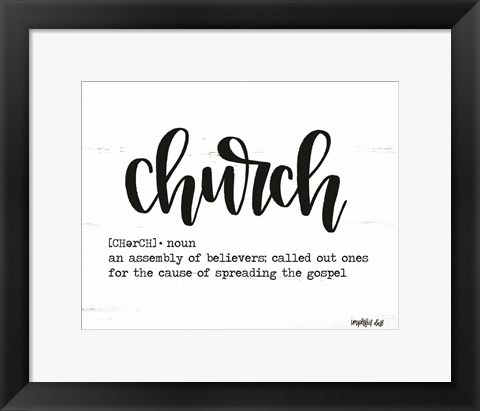Framed Church Print