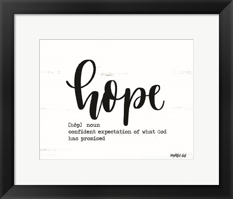 Framed Hope Print