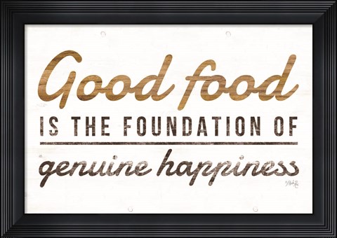 Framed Good Food Print