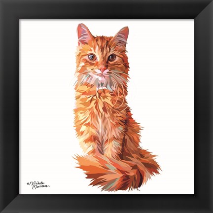 Framed Cat Print