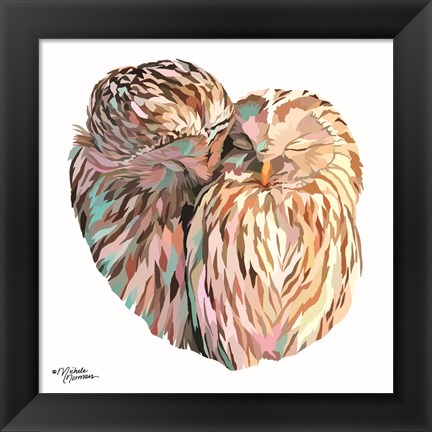 Framed Owls Print