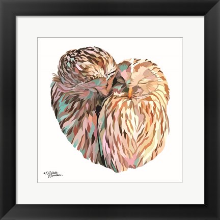 Framed Owls Print