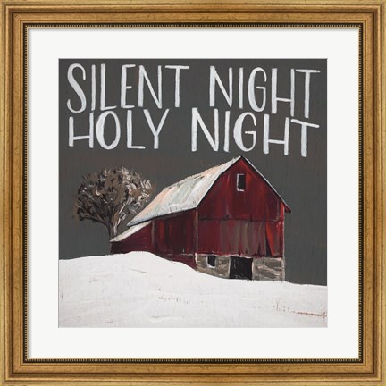 Framed Silent Night Holy Night Print