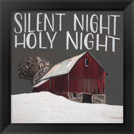 Framed Silent Night Holy Night Print