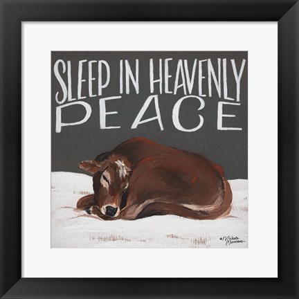 Framed Sleep in Heavenly Peace Print