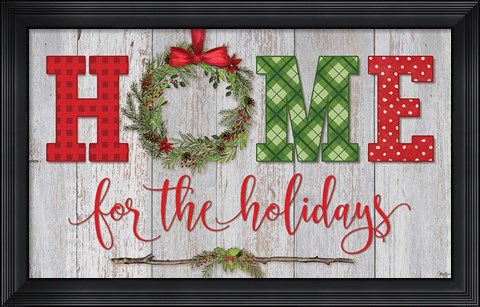 Framed Home for the Holidays Print