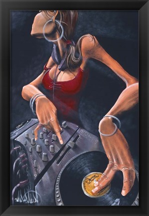 Framed DJ Jewel Print