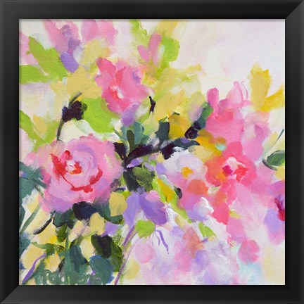 Framed Wild Rose Garden Print