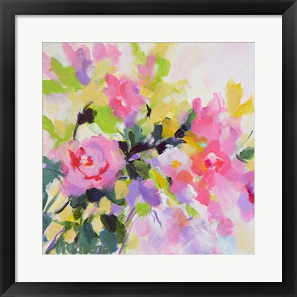 Framed Wild Rose Garden Print