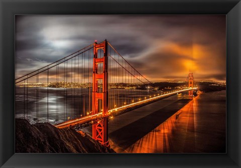 Framed Golden Gate Evening Print