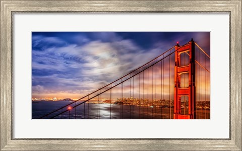Framed N. Tower Panorama - GG Bridge Print