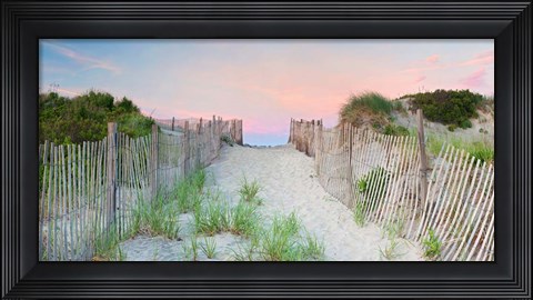 Framed Crescent Beach Path Print